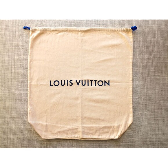 LOUIS VUITTON Authentic Drawstring dust bag XL | Beige 24.5” x 26” - Picture 1 of 7